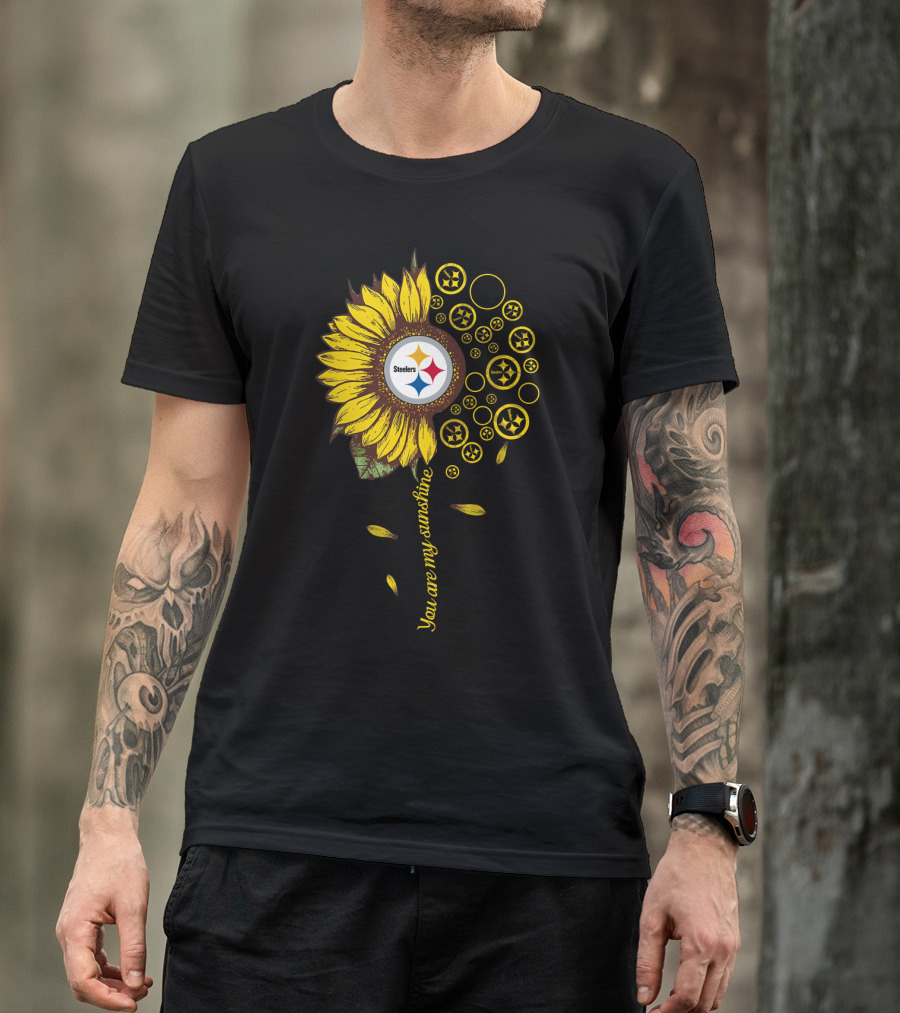 You Are My Sunshine Steelers Sunflower Nfl T-Shirt