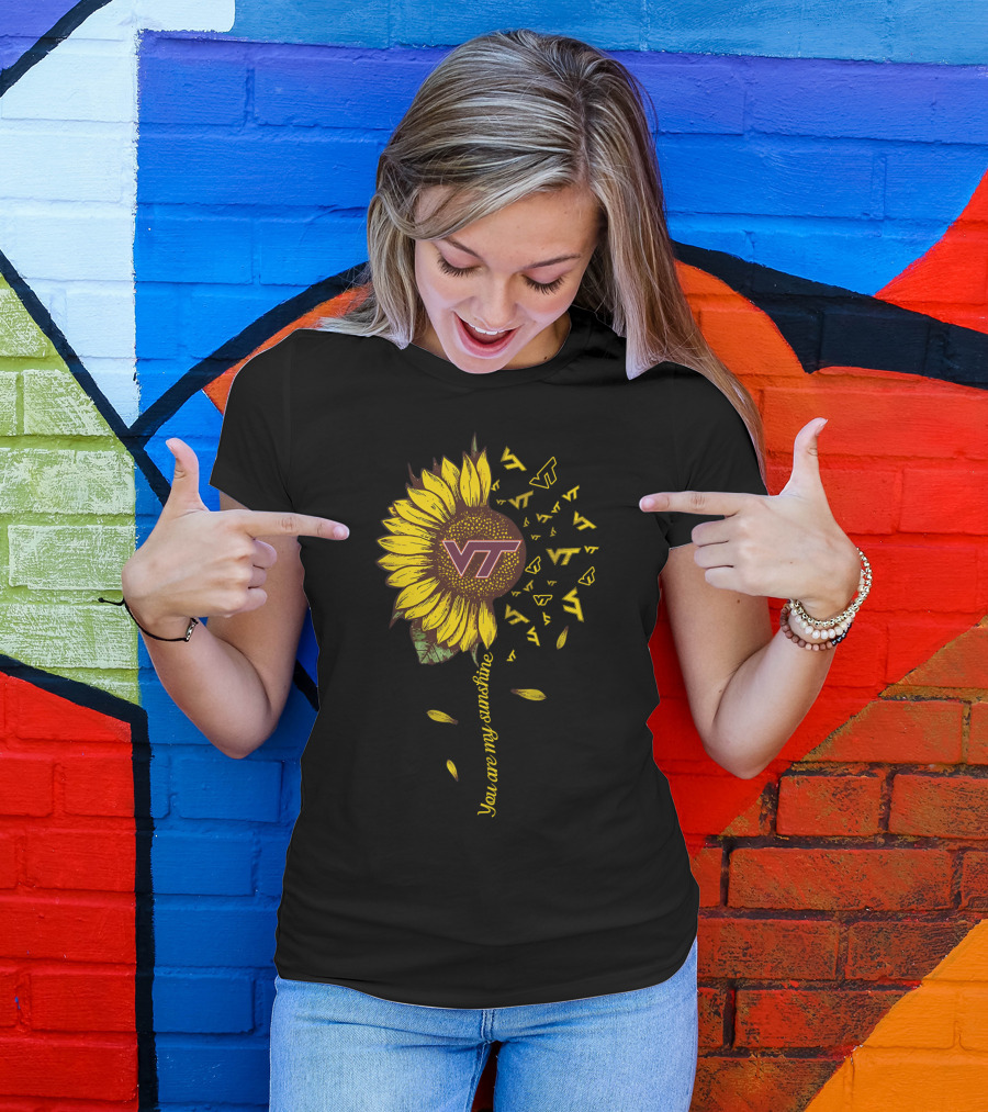 You Are My Sunshine Vt Ncaa2 Sunflower T-Shirt