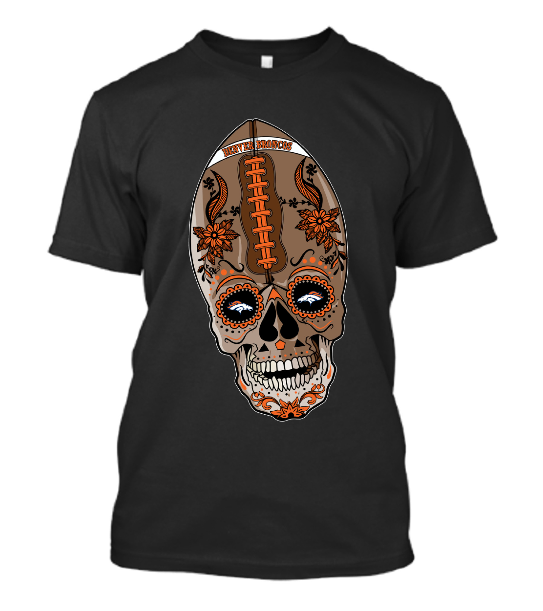 Denver Broncos Sugar Skull 97 01 Db T-Shirt