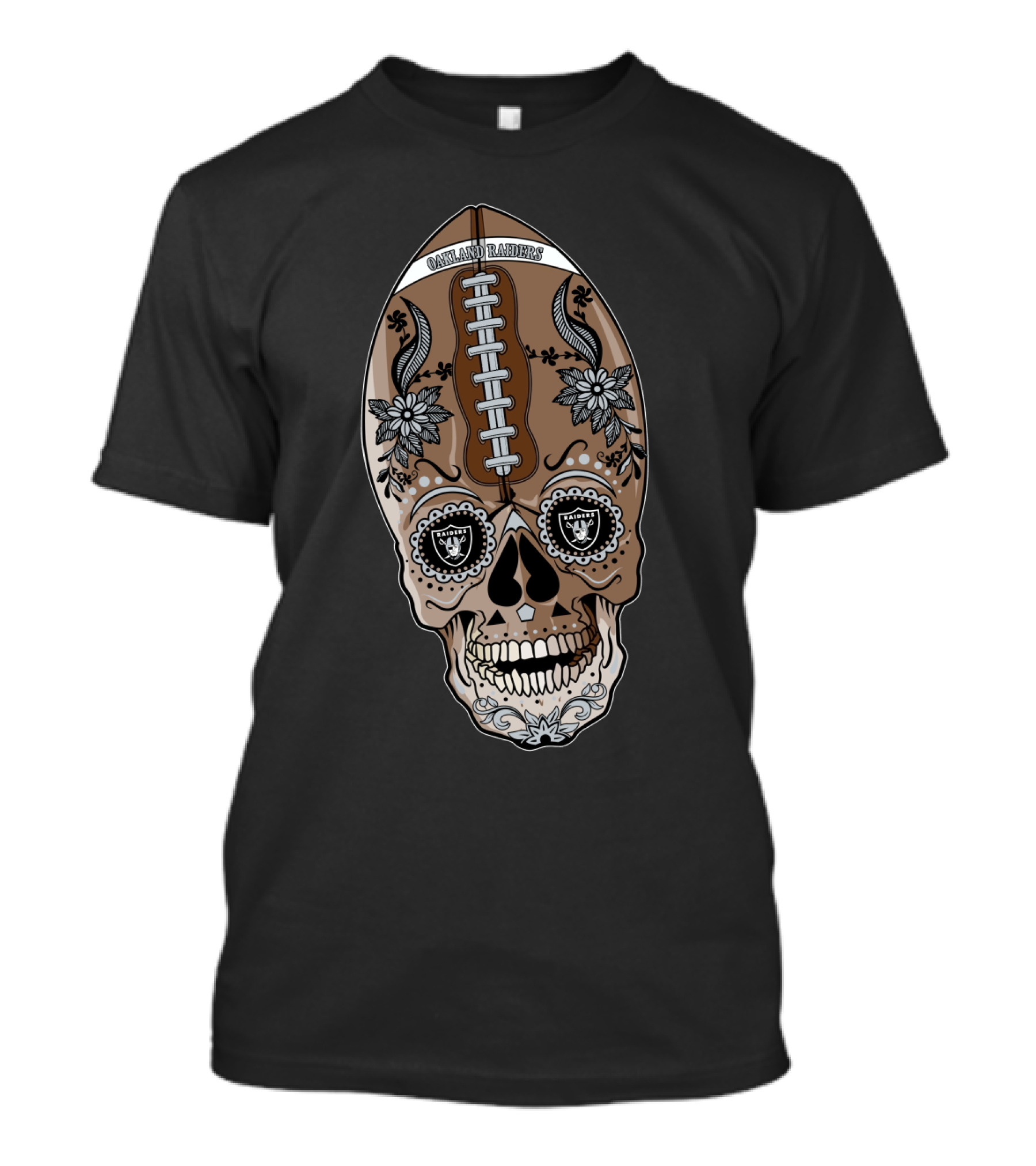 Oakland Raiders Football Skull Design 97 01 Or T-Shirt