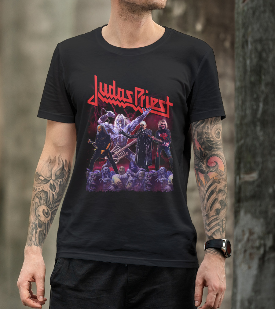 Judas Priest Band Members And Monsters T-Shirt