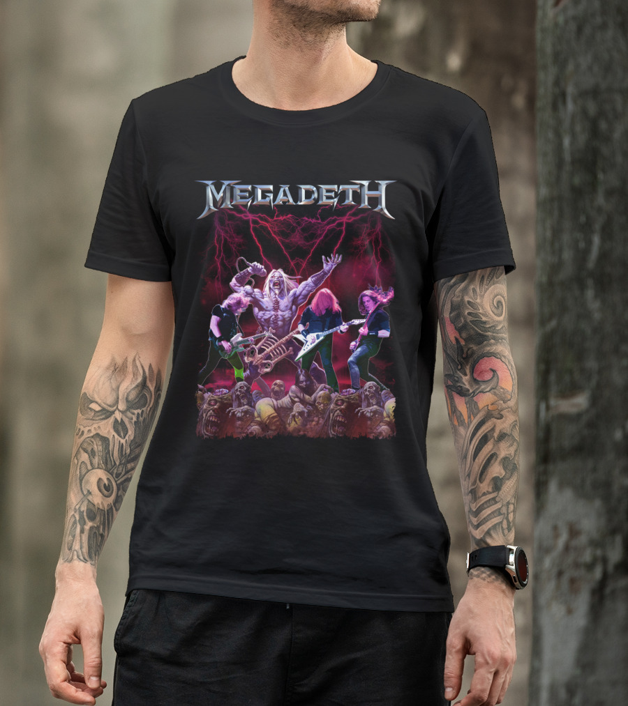 Megadeth Zombie Apocalypse Heavy Metal Concert T-Shirt