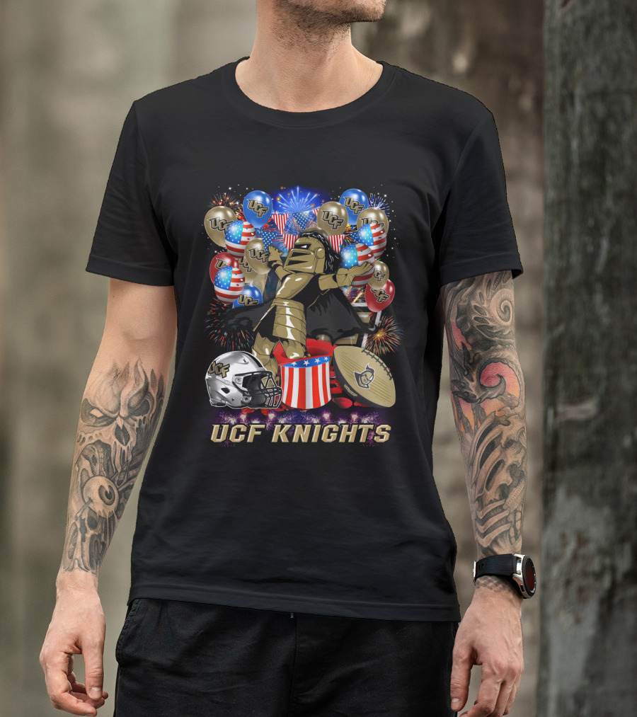 Ucf Knights Ncaa2 137 Fireworks Celebration T-Shirt