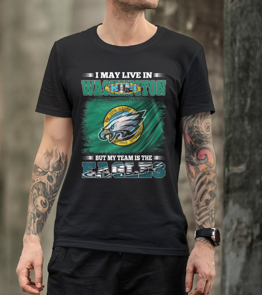 Washington State Pride With Eagles Fan Allegiance T-Shirt