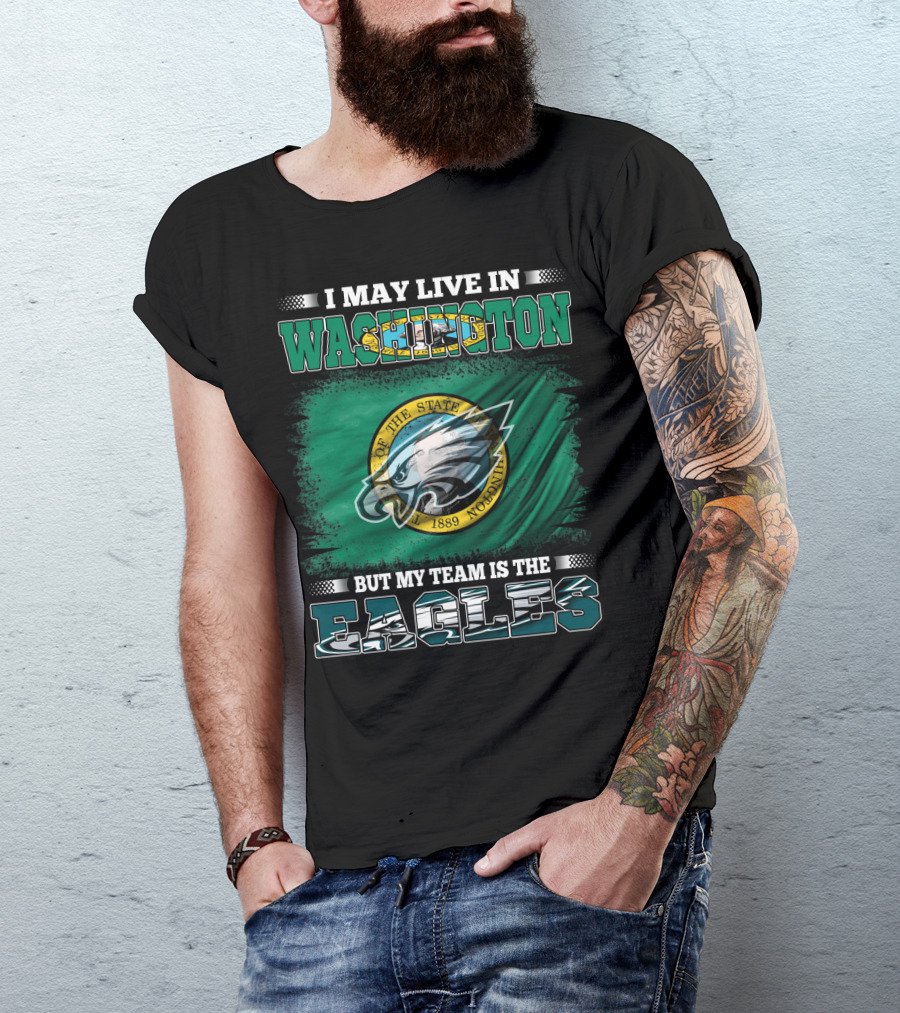 Washington State Pride With Eagles Fan Allegiance T-Shirt