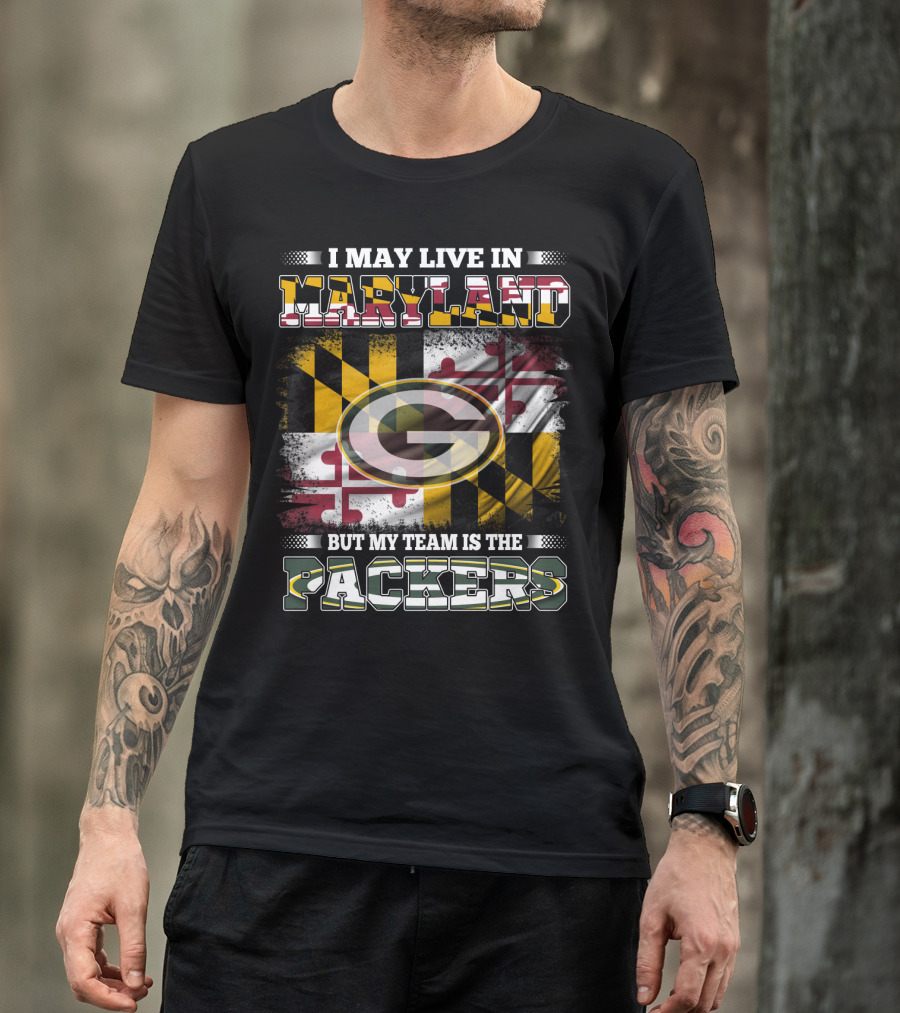 Maryland Pride Green Bay Packers Fan Loyalty T-Shirt