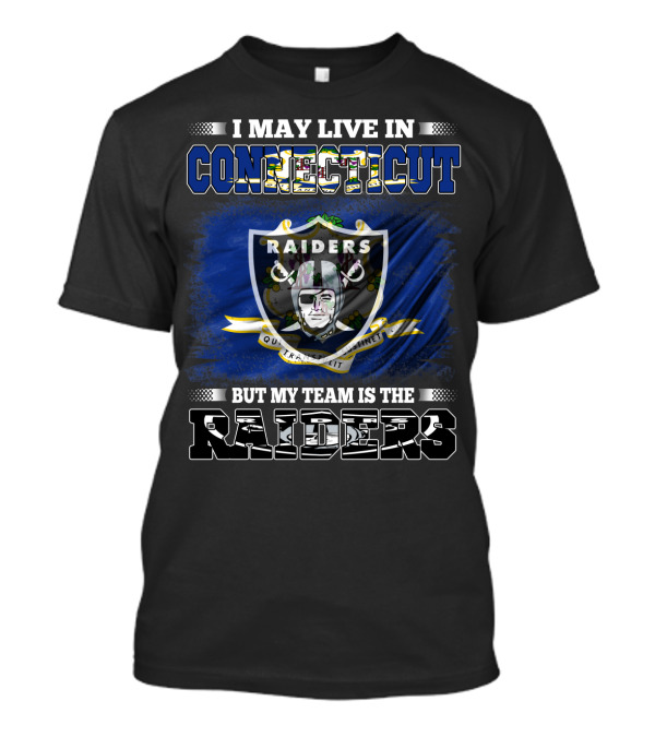 Connecticut Resident Loyal To Raiders Team Emblem T-Shirt