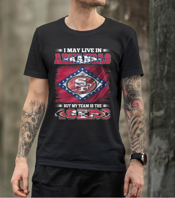 Arkansas Pride With San Francisco 49ers Team Allegiance T-Shirt
