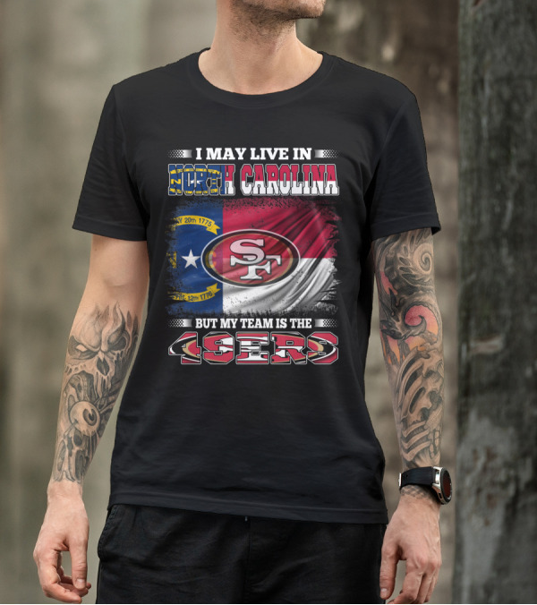 North Carolina Pride Meets 49ers Loyalty With State Flag And Team T-Shirt