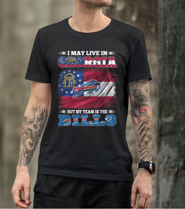 Georgia Resident Proudly Supports The Buffalo Bills Team T-Shirt