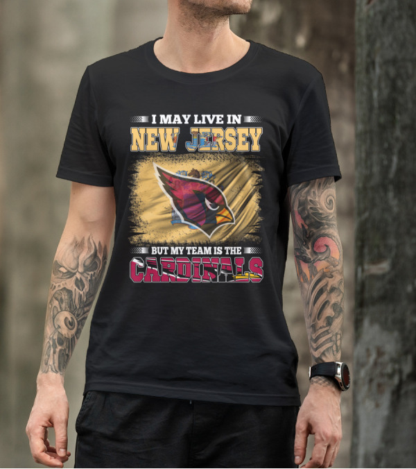 New Jersey Fan Loyalty To Cardinals Team Emblem T-Shirt