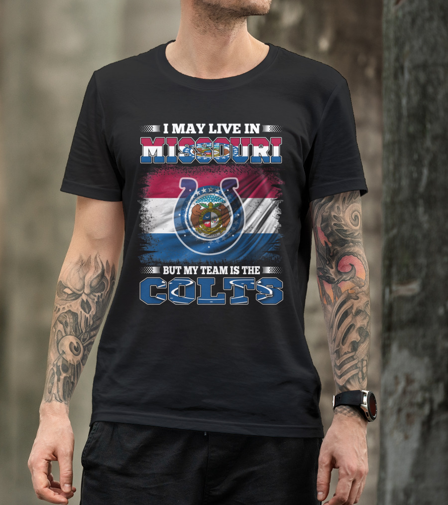 Missouri Roots Colts Loyalty Shows State Flag Pride T-Shirt