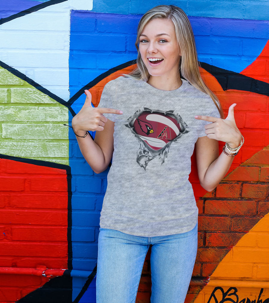 Arizona Cardinals Arizona Diamondbacks Marvel Super Heroes T-Shirt