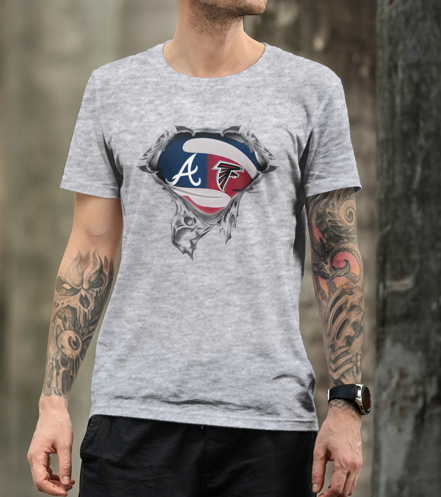 Atlanta Braves Falcons Sports Combo T-Shirt