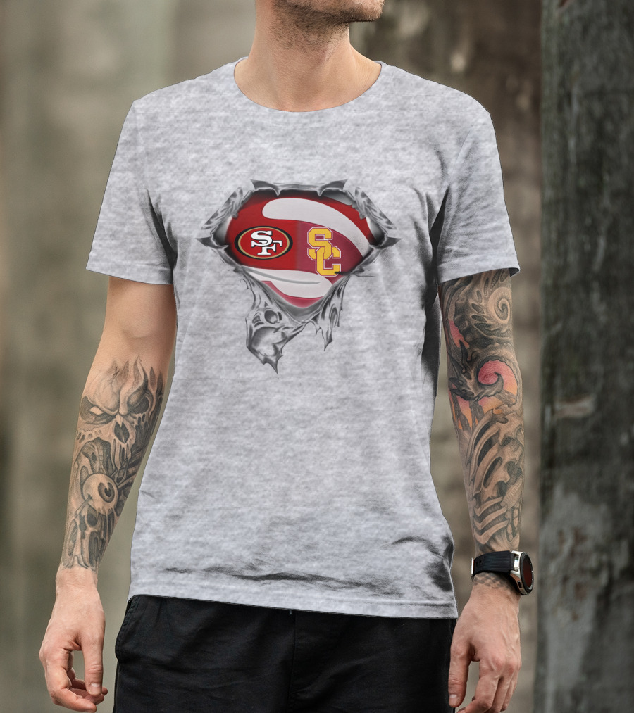 San Francisco 49ers Usc Trojans Crossover T-Shirt