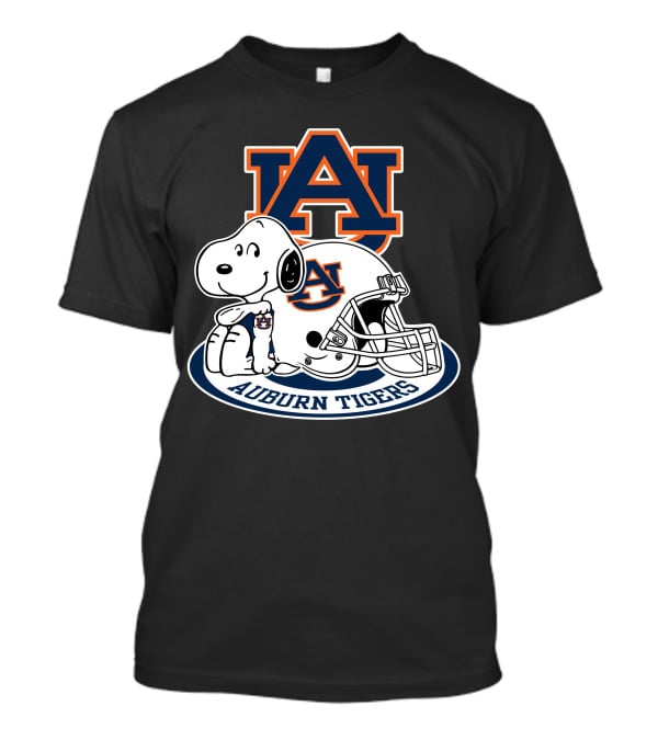 Auburn Tigers Snoopy Au Football Helmet T-Shirt