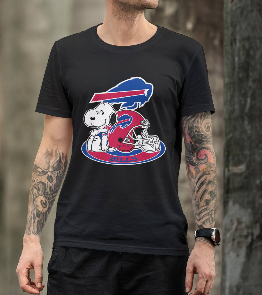 Buffalo Bills Snoopy Helmet T-Shirt