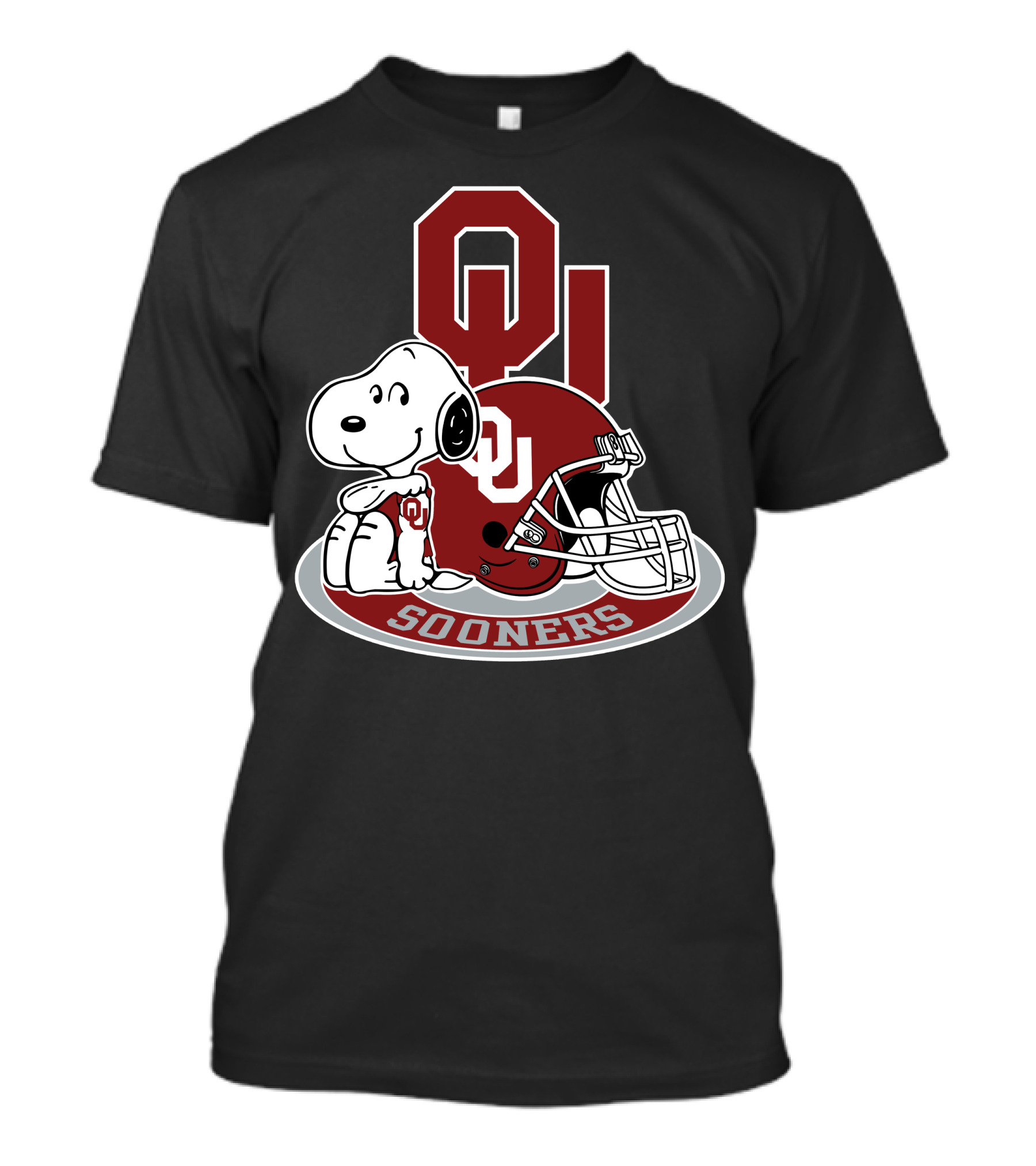 Oklahoma Sooners Snoopy Ou Helmet T-Shirt