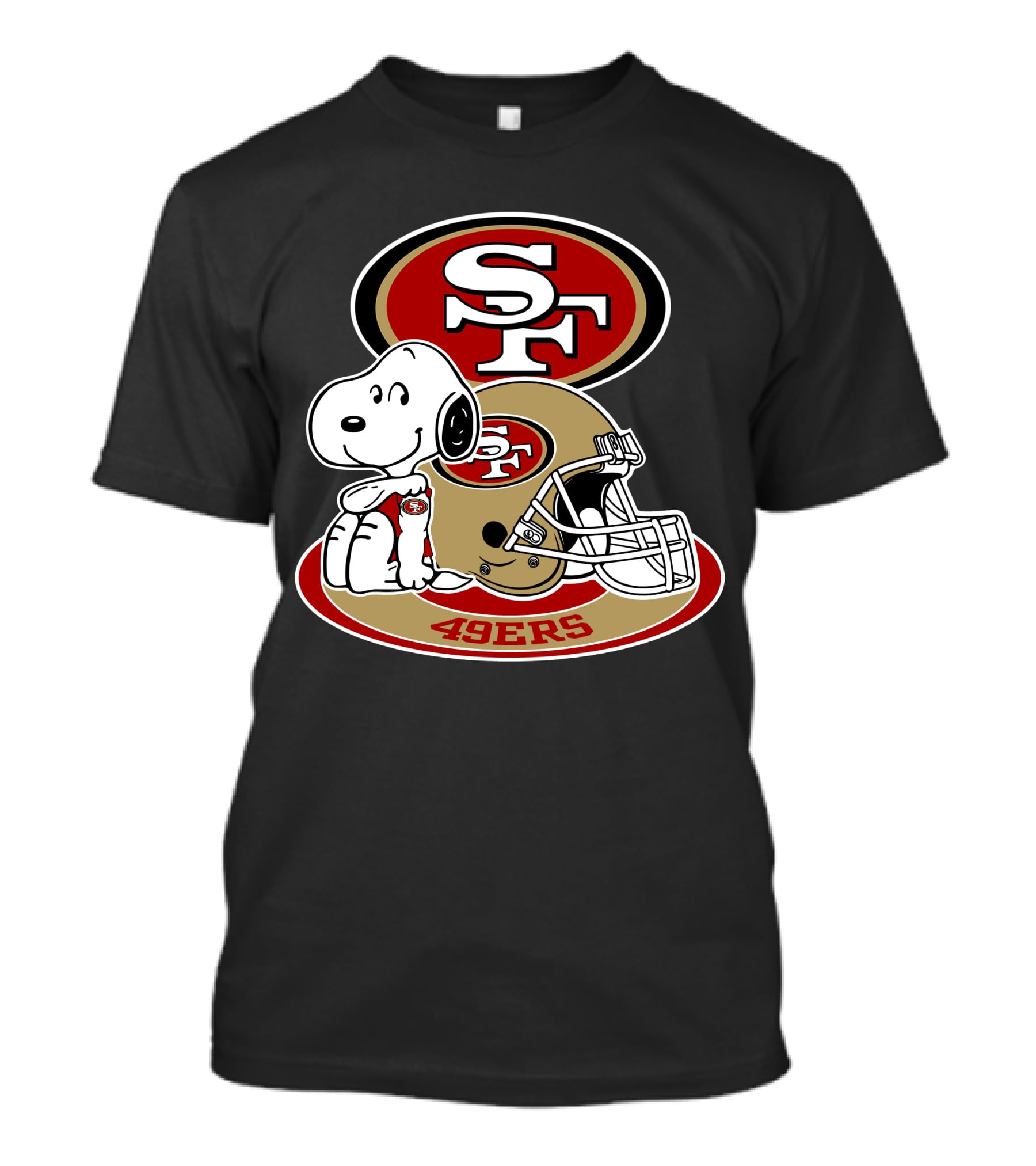 San Francisco 49ers Sf Snoopy Football Helmet 49ers T-Shirt