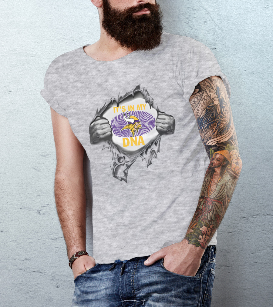 Minnesota Vikings It’s In My Dna Fingerprint T-Shirt