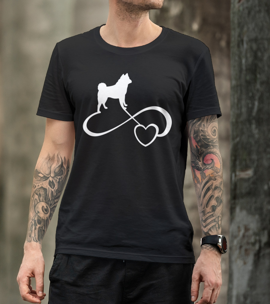 Akita Dog Lover Infinite Heart Breed Endless Love T-Shirt