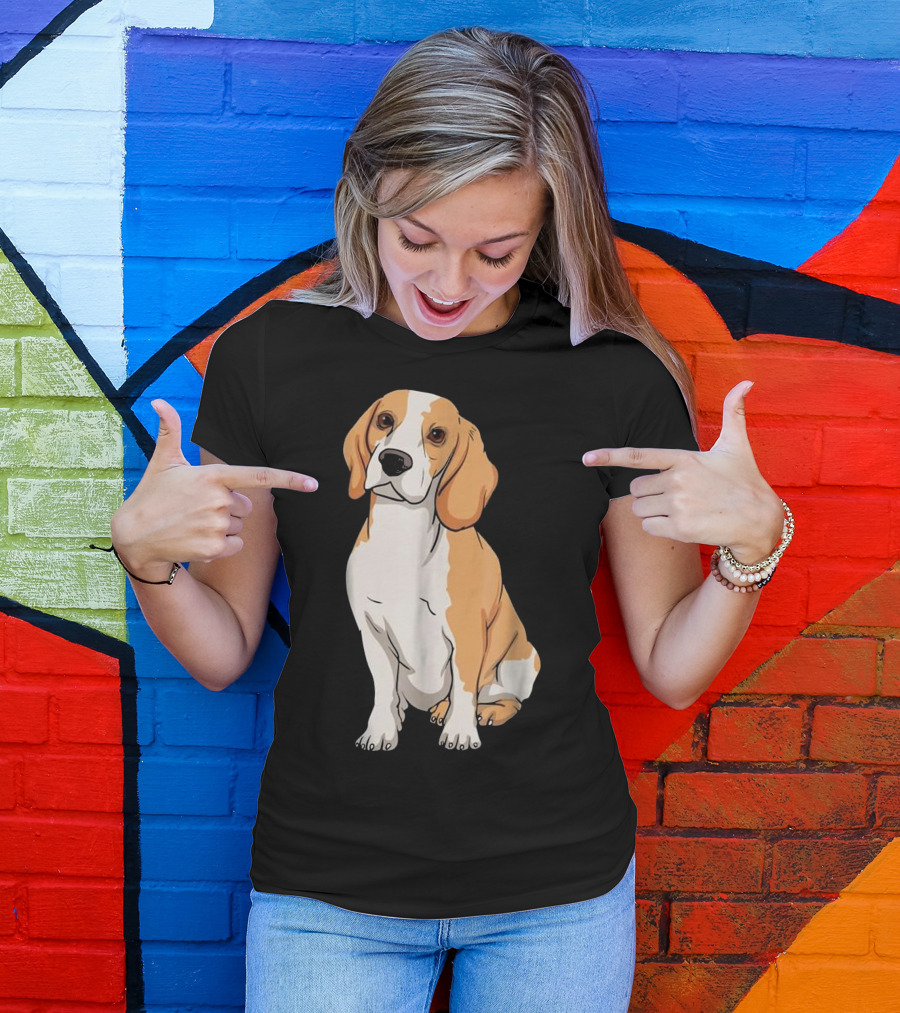 Beagle Funny For Cute Dog Lovers Cartoon T-Shirt