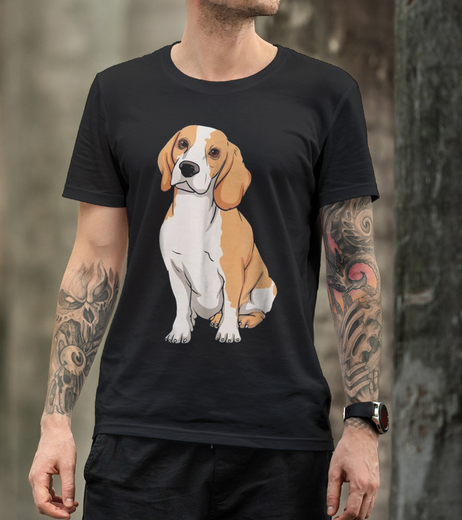Beagle Funny For Cute Dog Lovers Cartoon T-Shirt