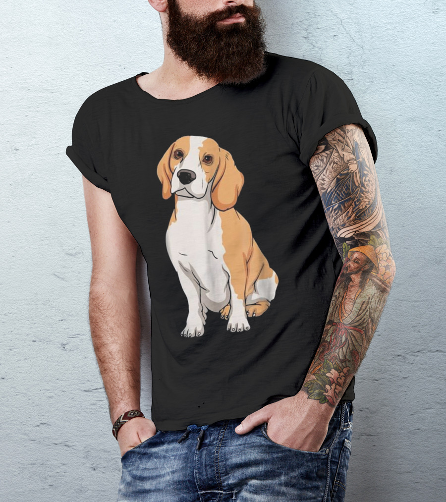 Beagle Funny For Cute Dog Lovers Cartoon T-Shirt