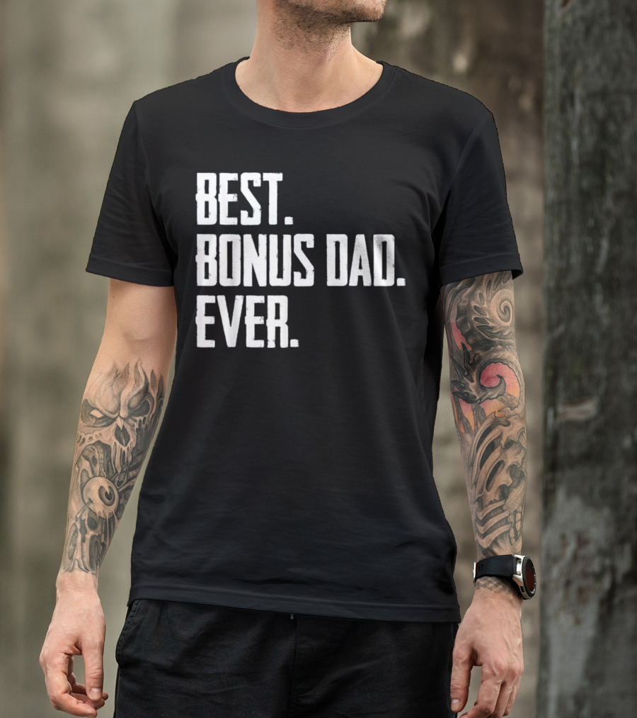 Best Bonus Dad Ever Funny Electrician T-Shirt