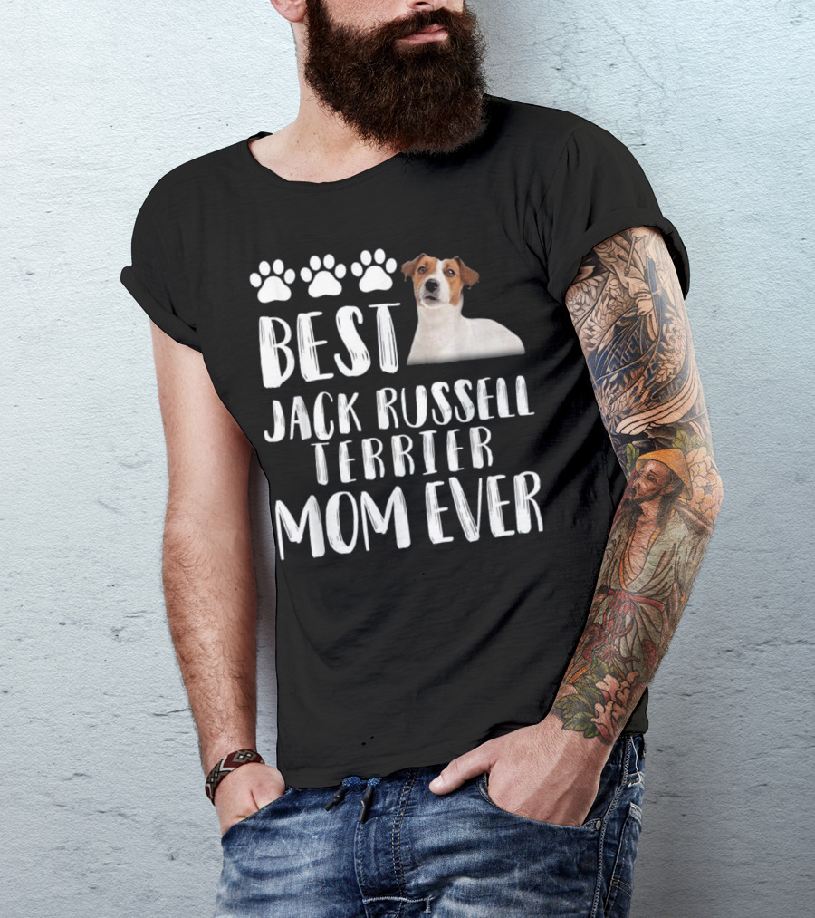 BEST JACK RUSSELL TERRIER MOM EVER PAW PRINTS DOG T-Shirt