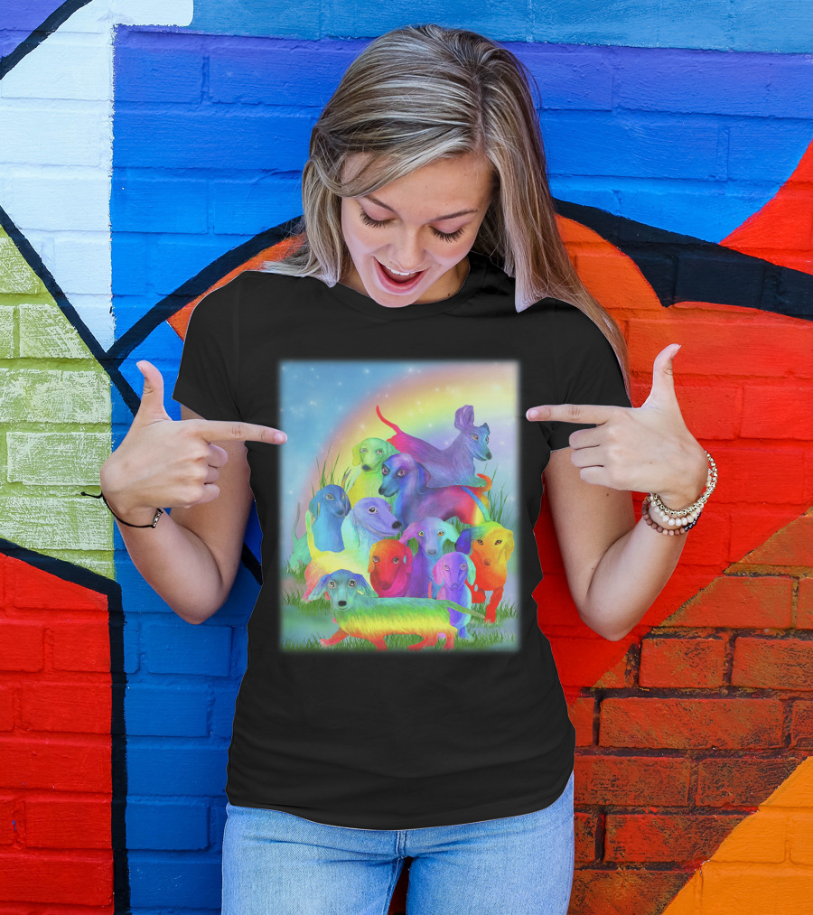 Dachshund Rainbow Fantasy Pack T-Shirt