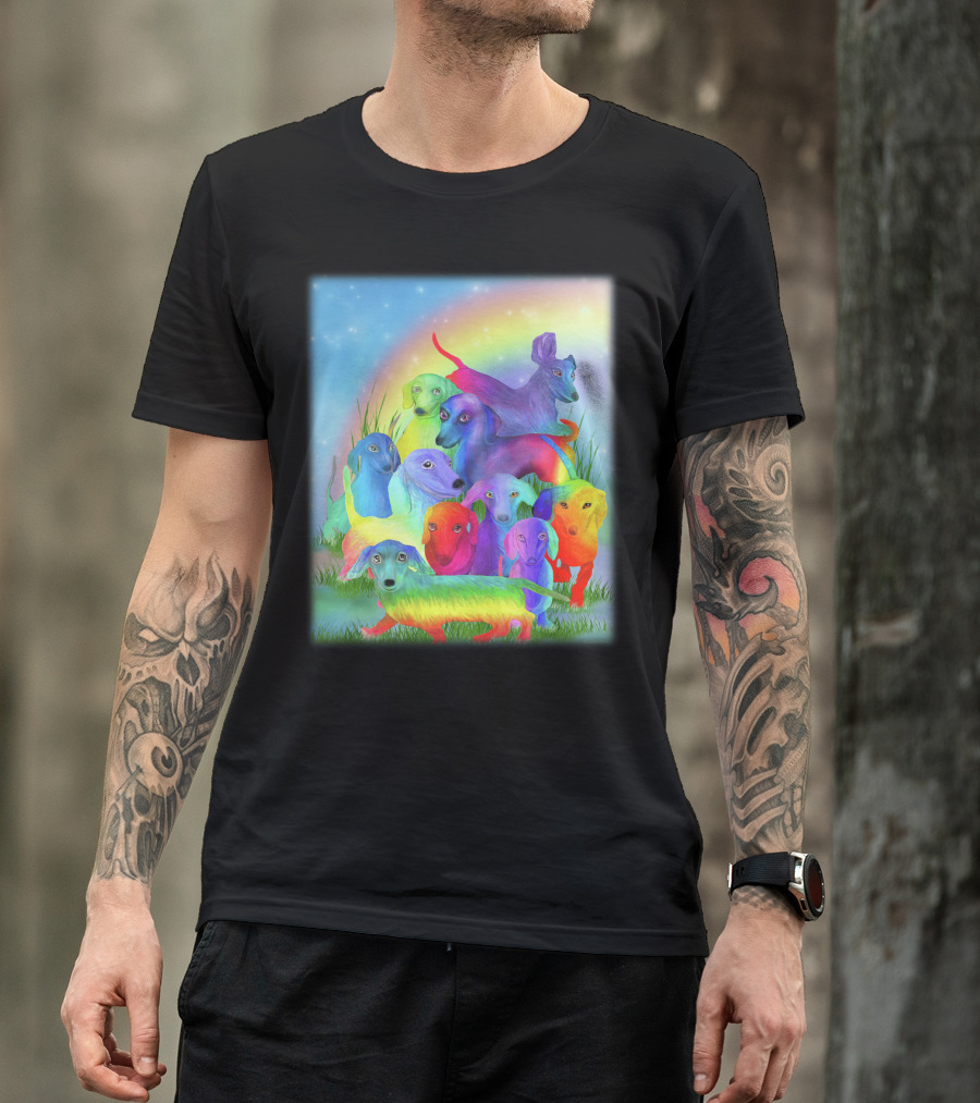 Dachshund Rainbow Fantasy Pack T-Shirt
