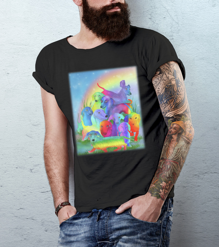 Dachshund Rainbow Fantasy Pack T-Shirt