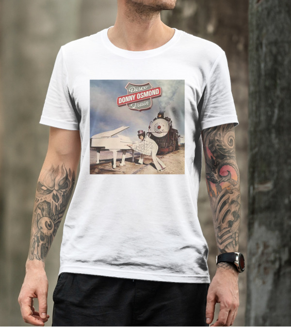 Donny Osmond Disco Train Piano And Steam Engine Scene T-Shirt