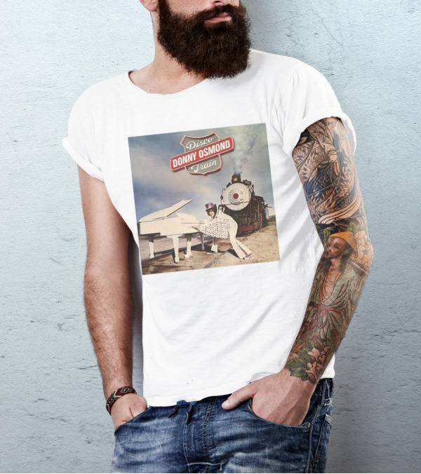 Donny Osmond Disco Train Piano And Steam Engine Scene T-Shirt