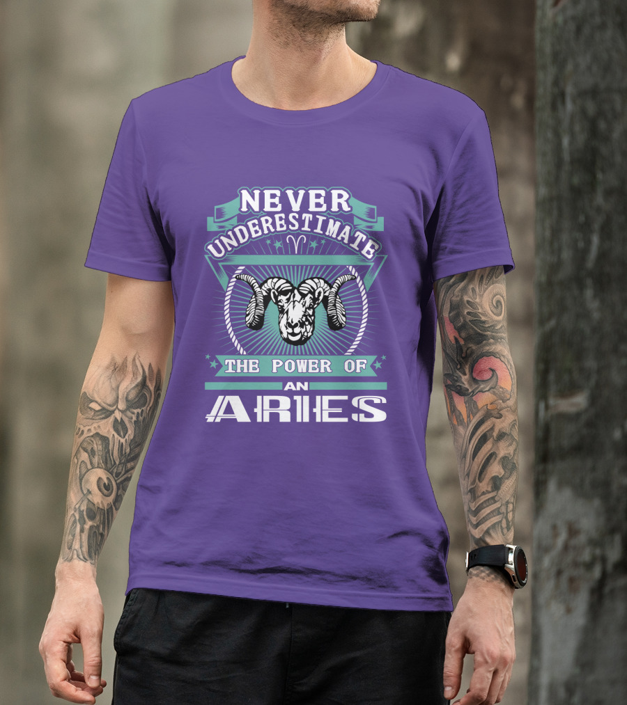 Never Underestimate The Power Of An Aries T-Shirt