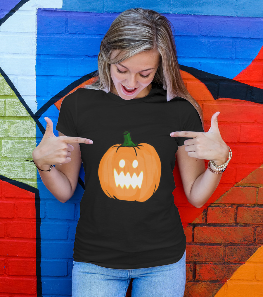 Helloween Jack-O'-Lantern Pumpkin T-Shirt