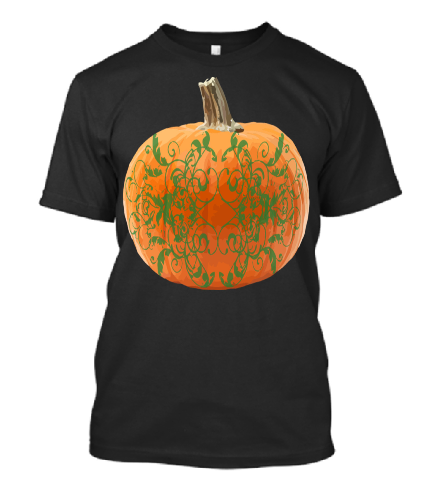 Pumpkin Vines Halloween Botanical T-Shirt
