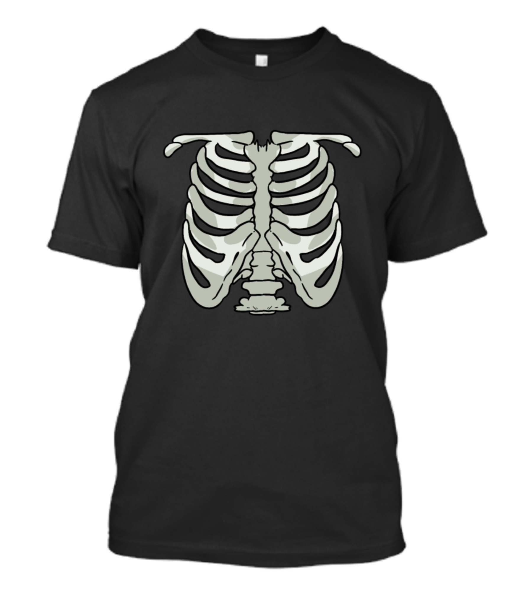 Skeleton Body Skull Ribcage T-Shirt