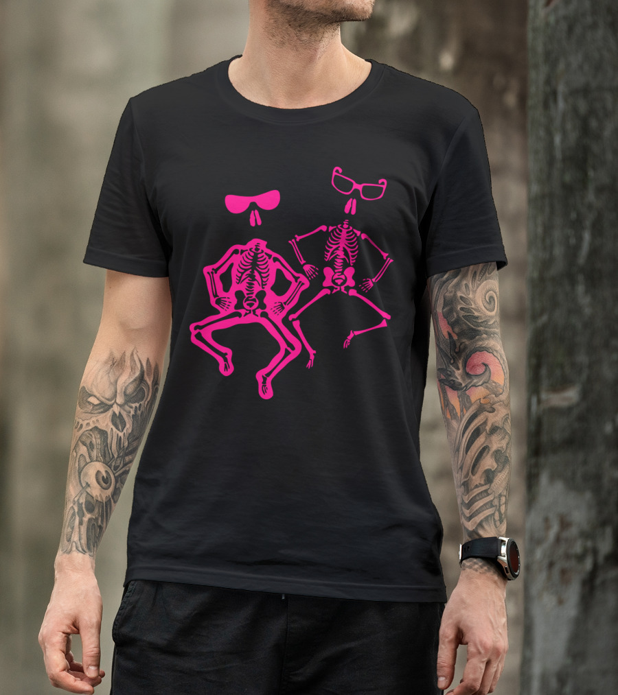 Halloween Skeletons With Sunglasses T-Shirt