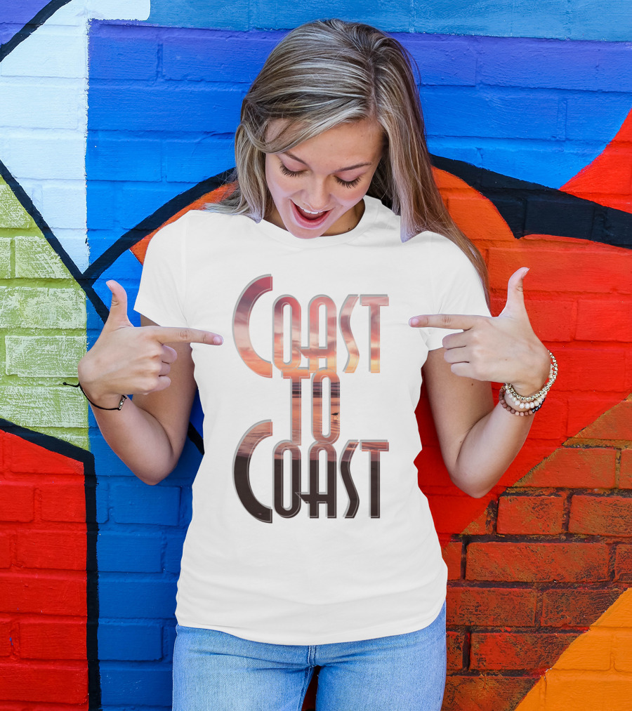 Coast To Coast AM Sunset Reflections T-Shirt