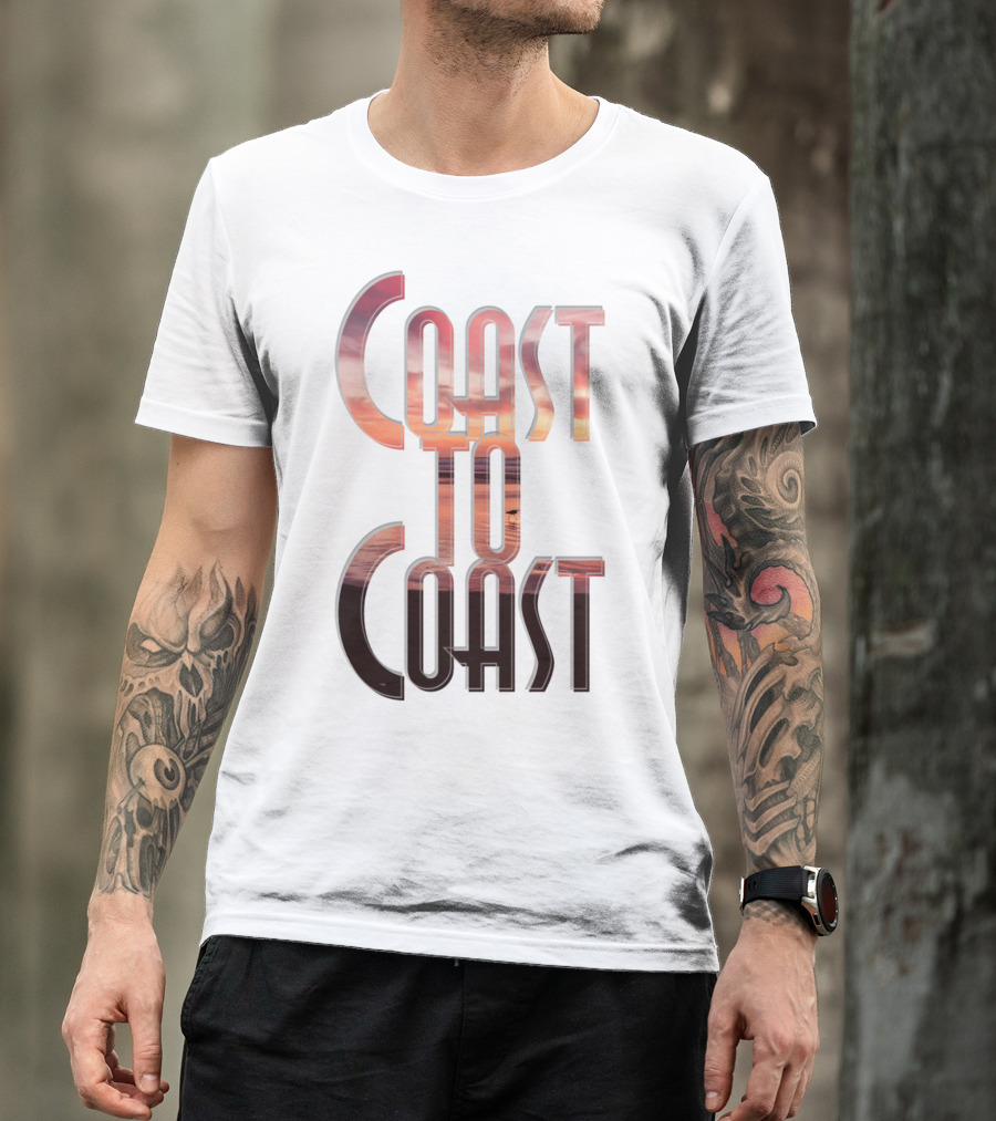 Coast To Coast AM Sunset Reflections T-Shirt