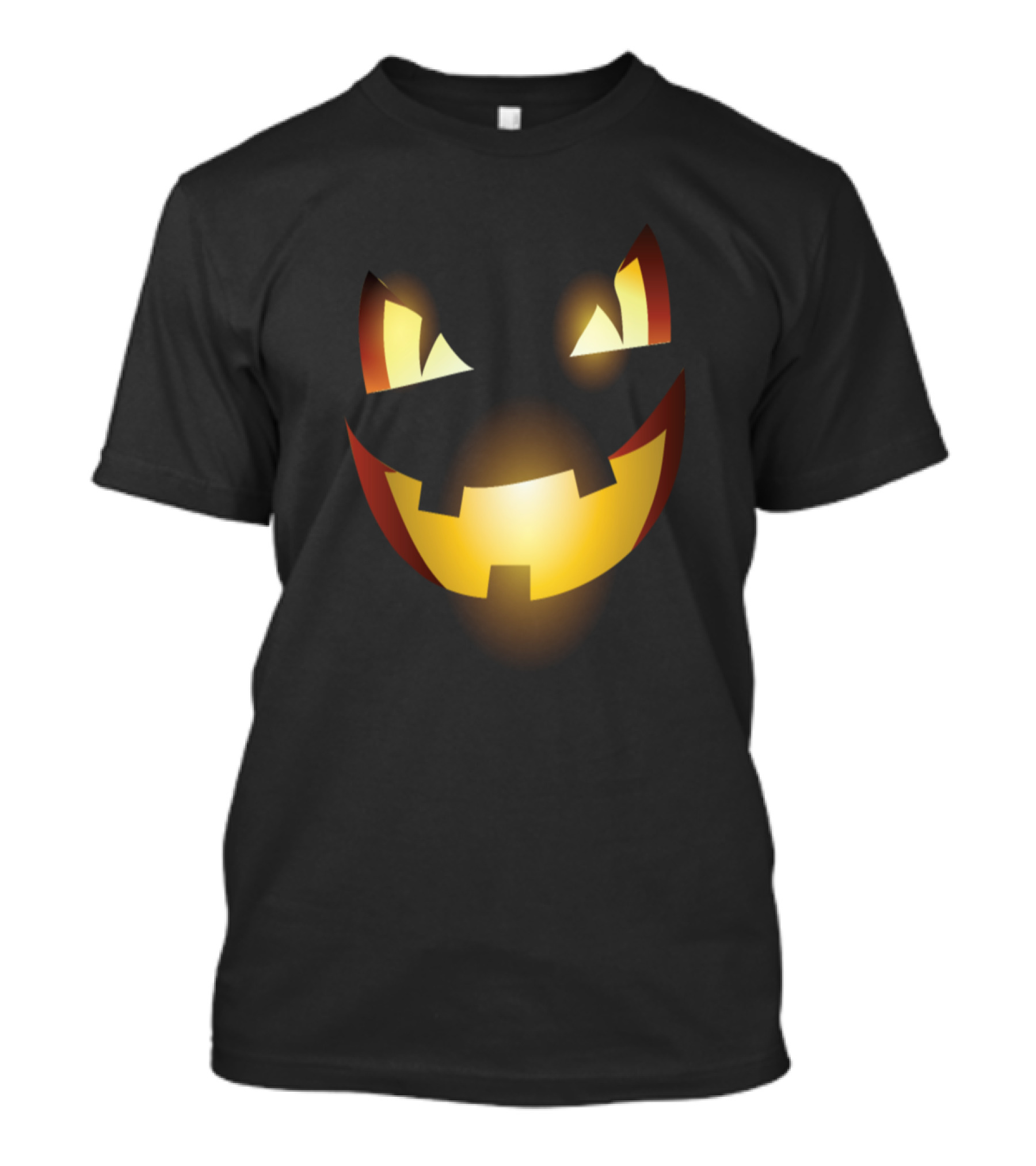 Savage Pumpkin Jack-O'-Lantern Face T-Shirt
