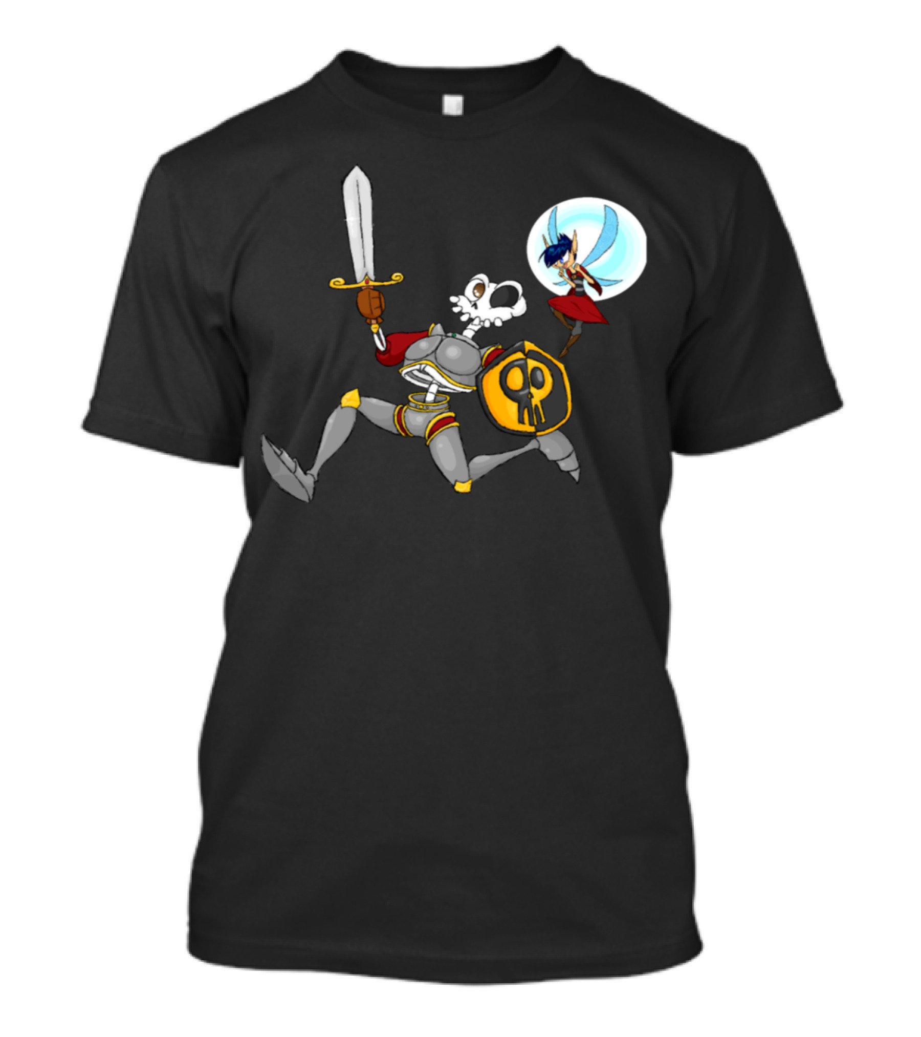 Fairy Companion And Skeleton Knight Adventure T-Shirt