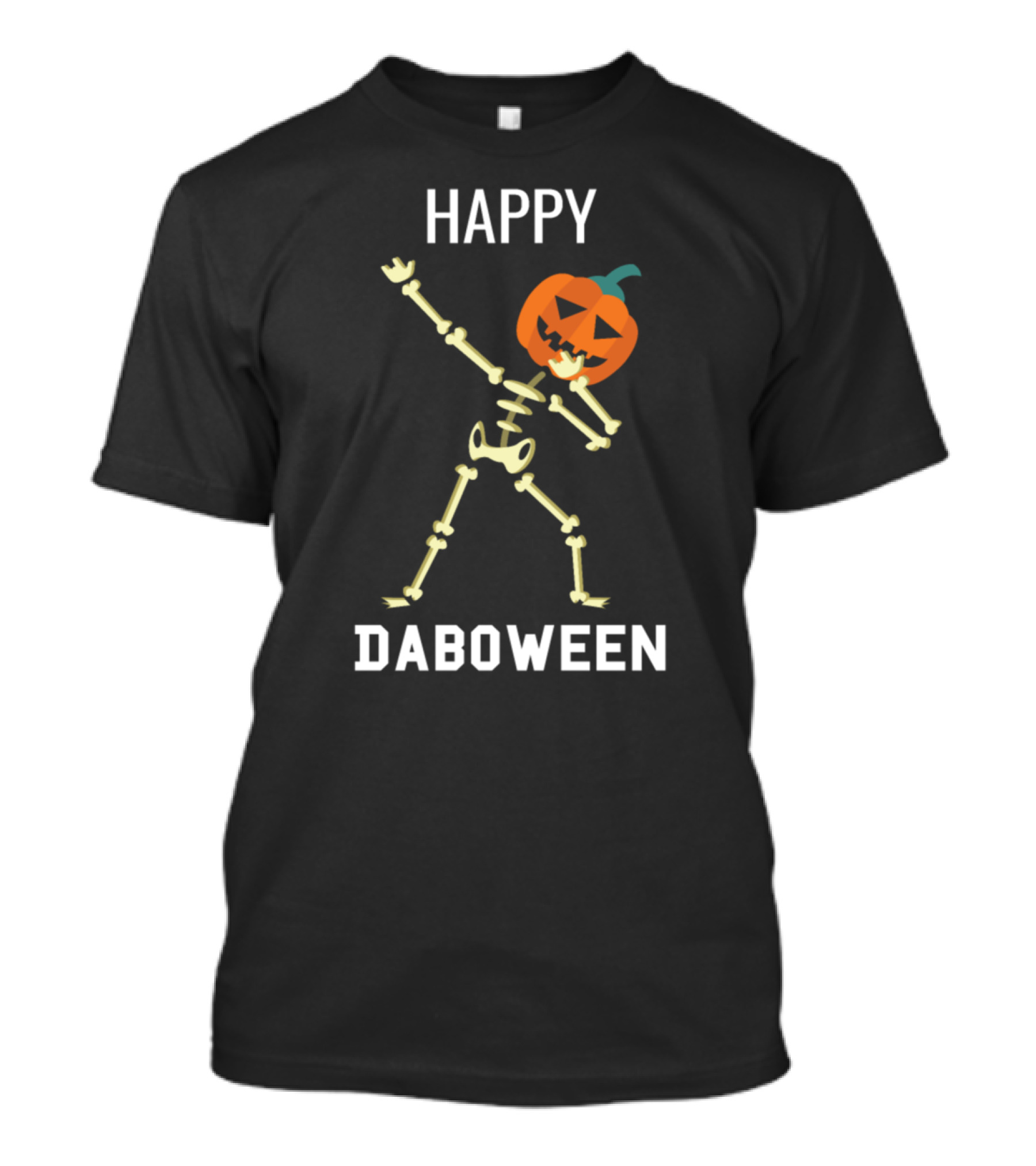 Happy Daboween Dabbing Skeleton Pumpkin T-Shirt