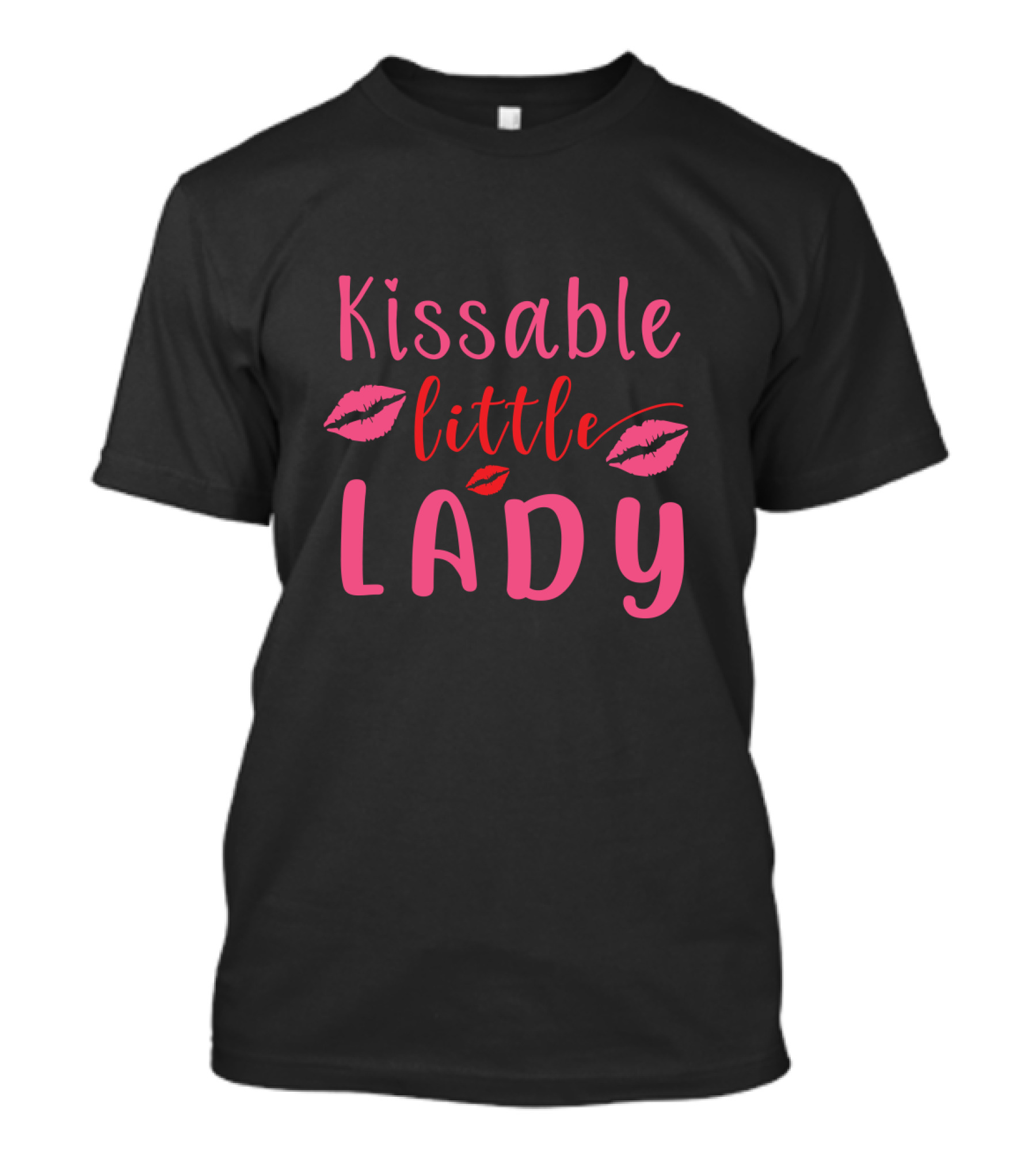 Kissable Little Lady With Red And Pink Lips T-Shirt