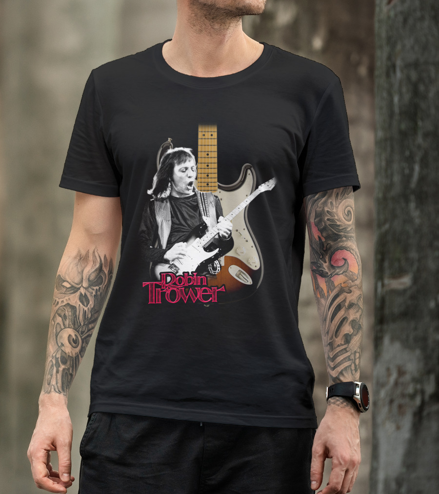 Robin Trower Electric Guitar Performance Iconic T-Shirt