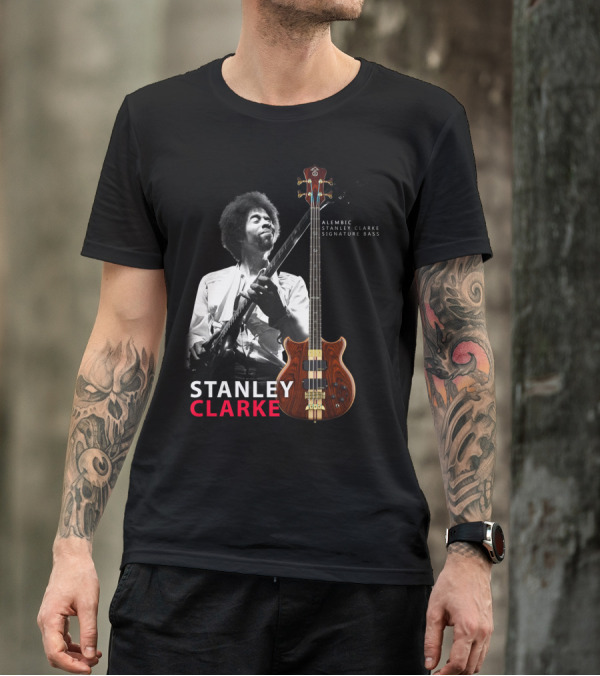 Stanley Clarke Alembic Signature Bass Album Cover T-Shirt