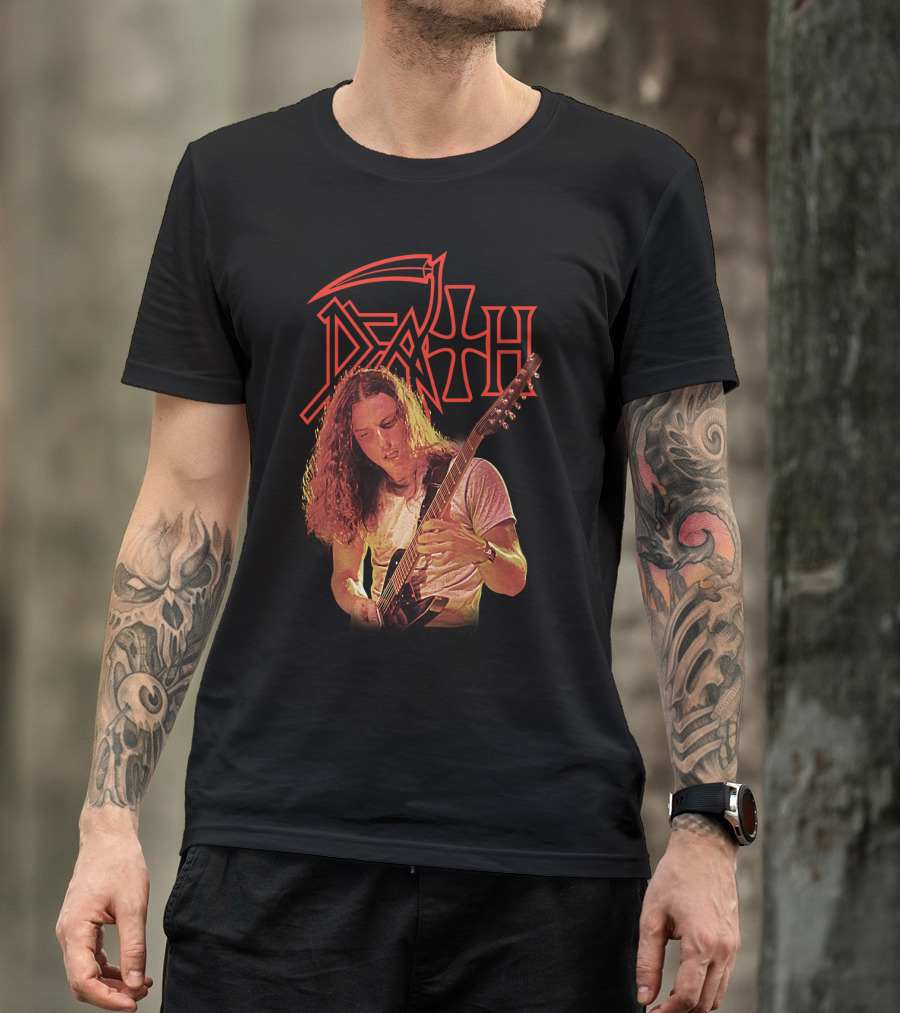 Chuck Schuldiner DEATH Metal Band Iconic Guitarist T-Shirt