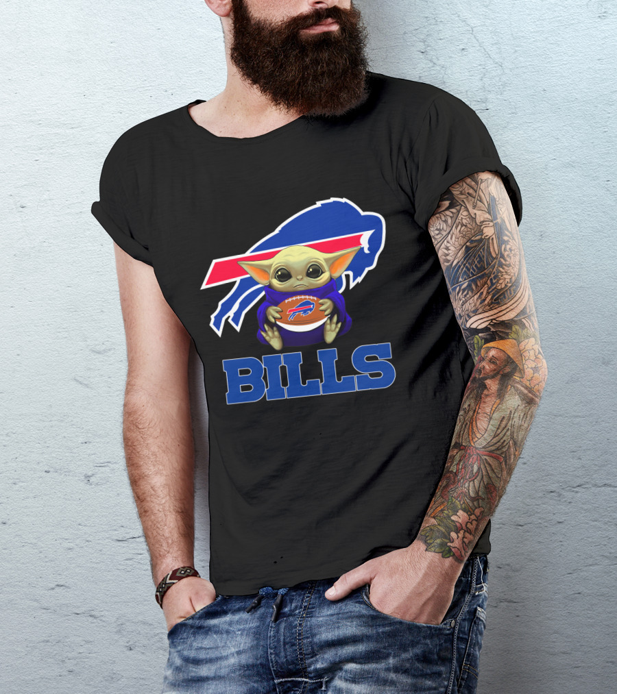 Buffalo Bills Baby Yoda Football Fan T-Shirt